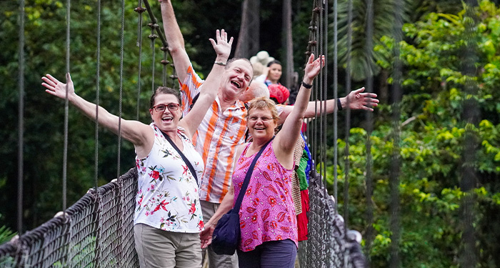 Costa rica hanging bridge