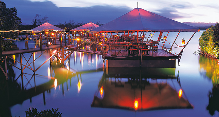 Le Barachois floating restaurant