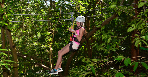 Zip lining