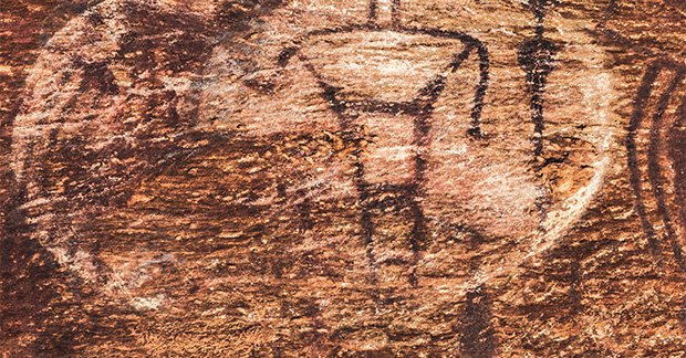 Rock carvings utah