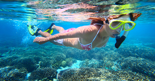Star clippers snorkelling